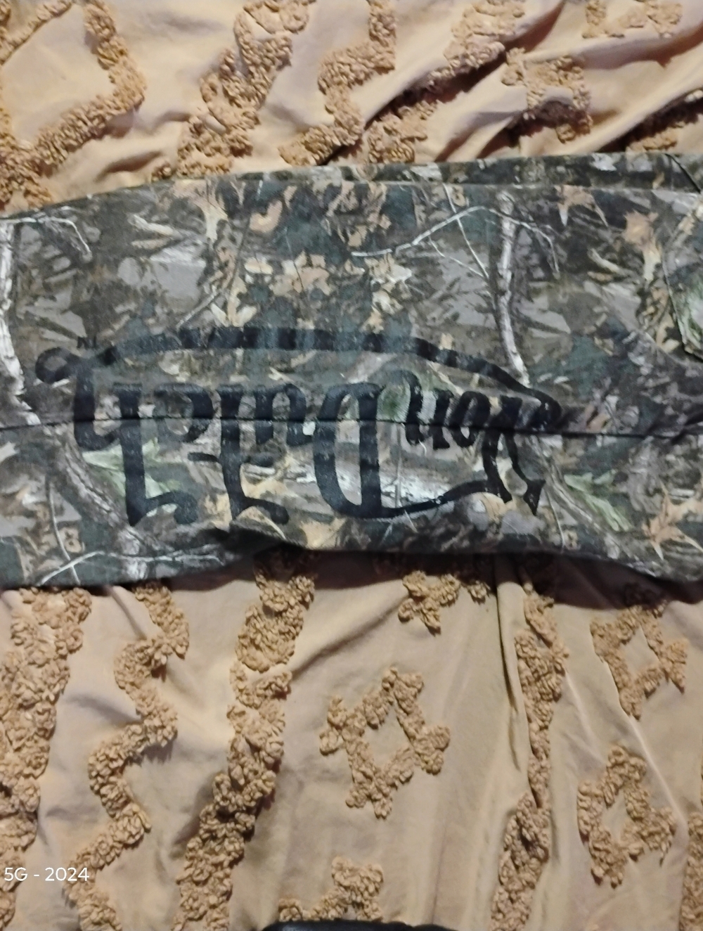 Von Dutch Green/Brown Camo Cargo Pants with Patch NWT - Picture 7 of 7